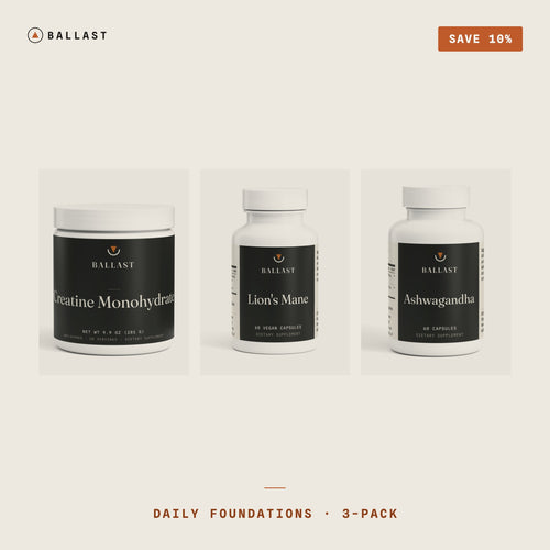 Daily Foundations — Creatine, Lion's Mane and Ashwagandha bundle